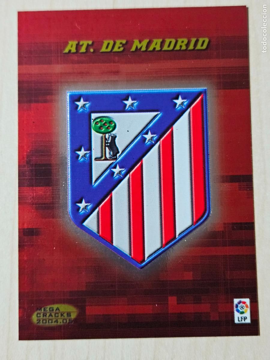 Figurine di Calcio: CROMO N&ordm; 37 ESCUDO - MEGACRACKS 2004 05 - ATLETICO DE MADRID