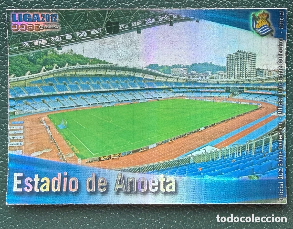 Cromos de F&uacute;tbol: 380 ESTADIO DE ANOETA BRILLO RAYAS REAL SOCIEDAD FICHAS ALBUM MUNDICROMO 2011 2012 11 12