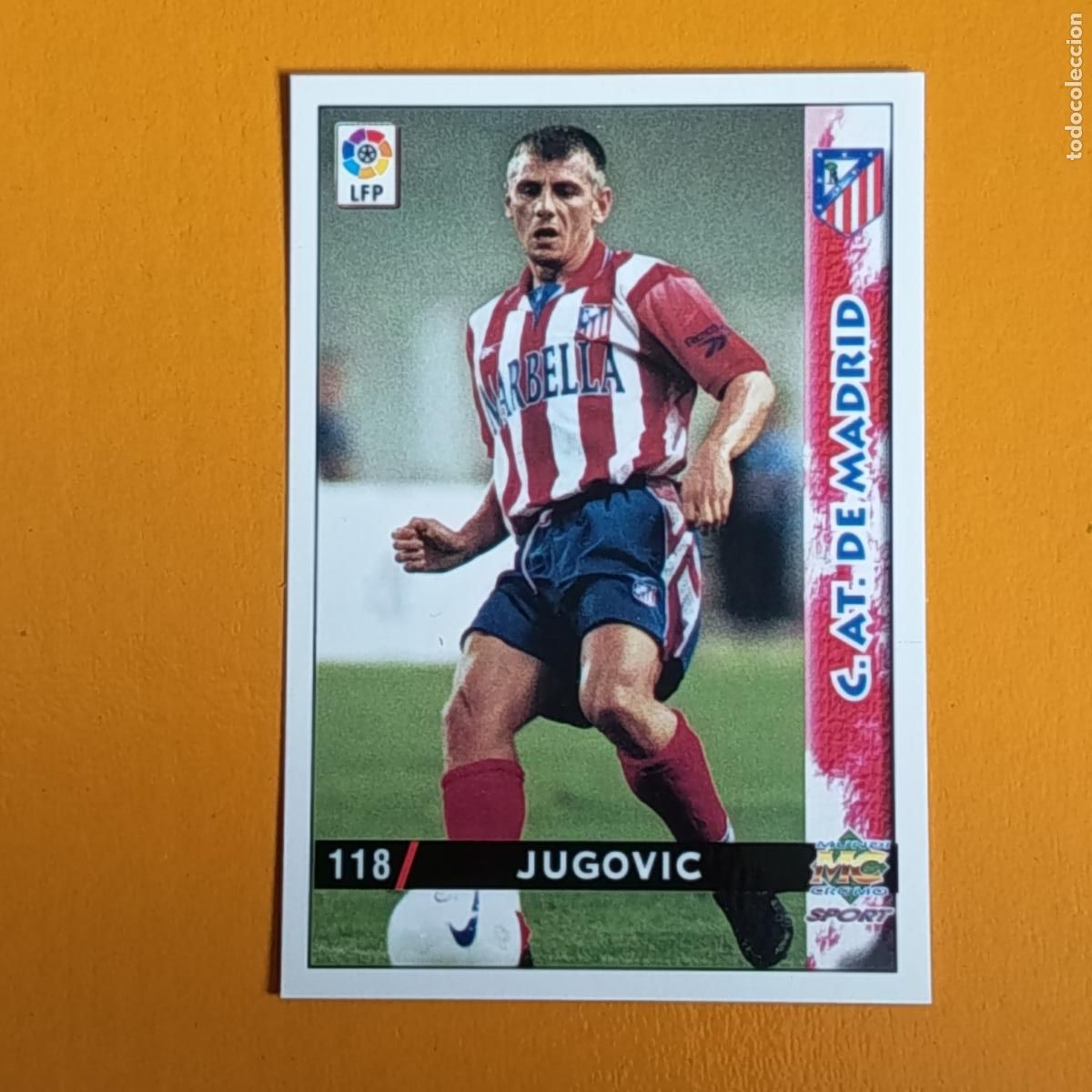 Cromos de F&uacute;tbol: 118 JUGOVIC . ATL&Eacute;TICO DE MADRID. LAS FICHAS DE LA LIGA 98-99. MUNDICROMO