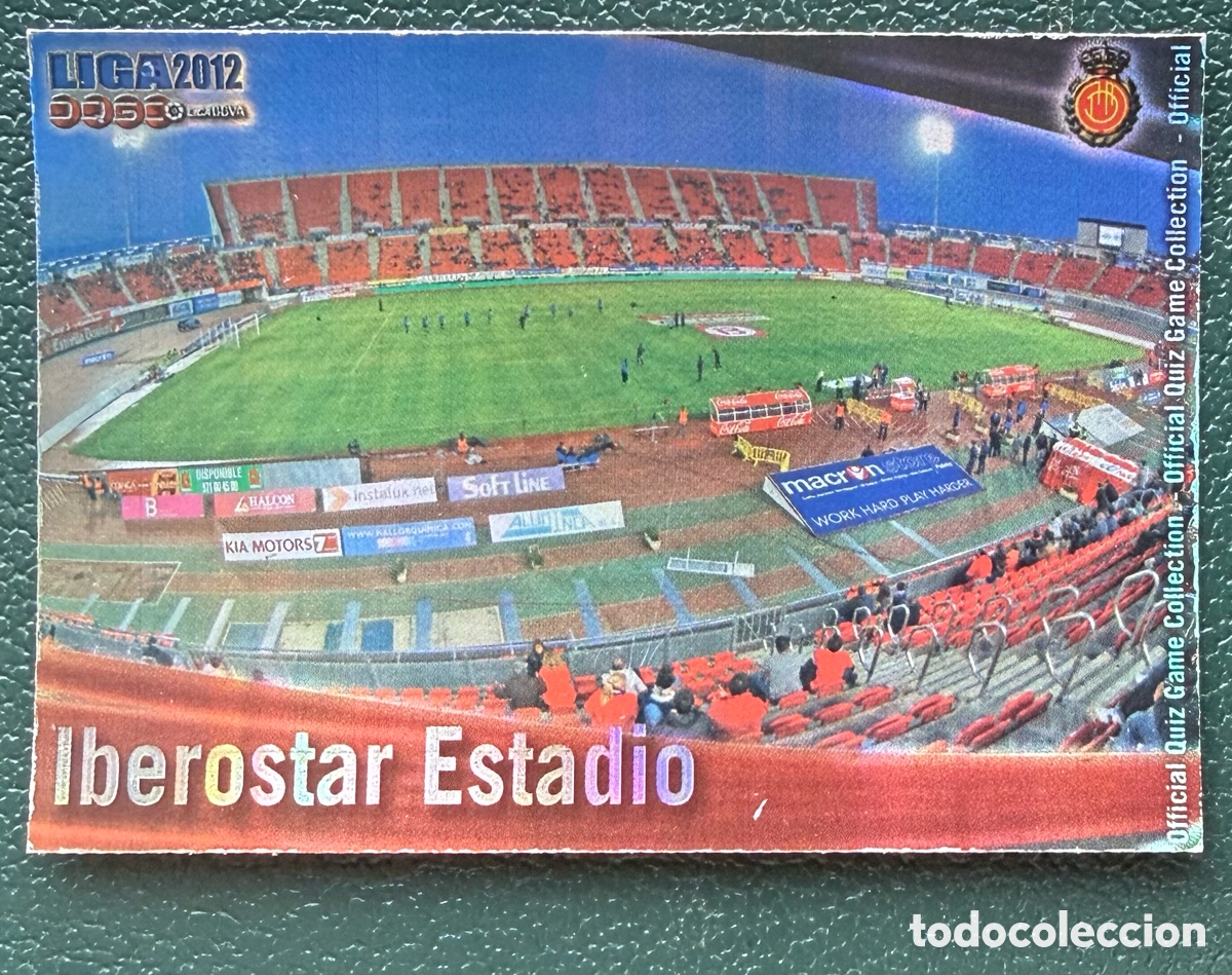 Cromos de F&uacute;tbol: 434 ESTADIO IBEROSTAR BRILLO RAYAS RCD MALLORCA FICHAS ALBUM MUNDICROMO 2011 2012 11 12