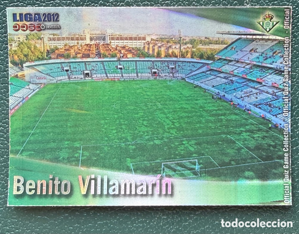 Cromos de F&uacute;tbol: 461 ESTADIO BENITO VILLAMARIN BRILLO RAYAS REAL BETIS FICHAS ALBUM MUNDICROMO 2011 2012 11 12