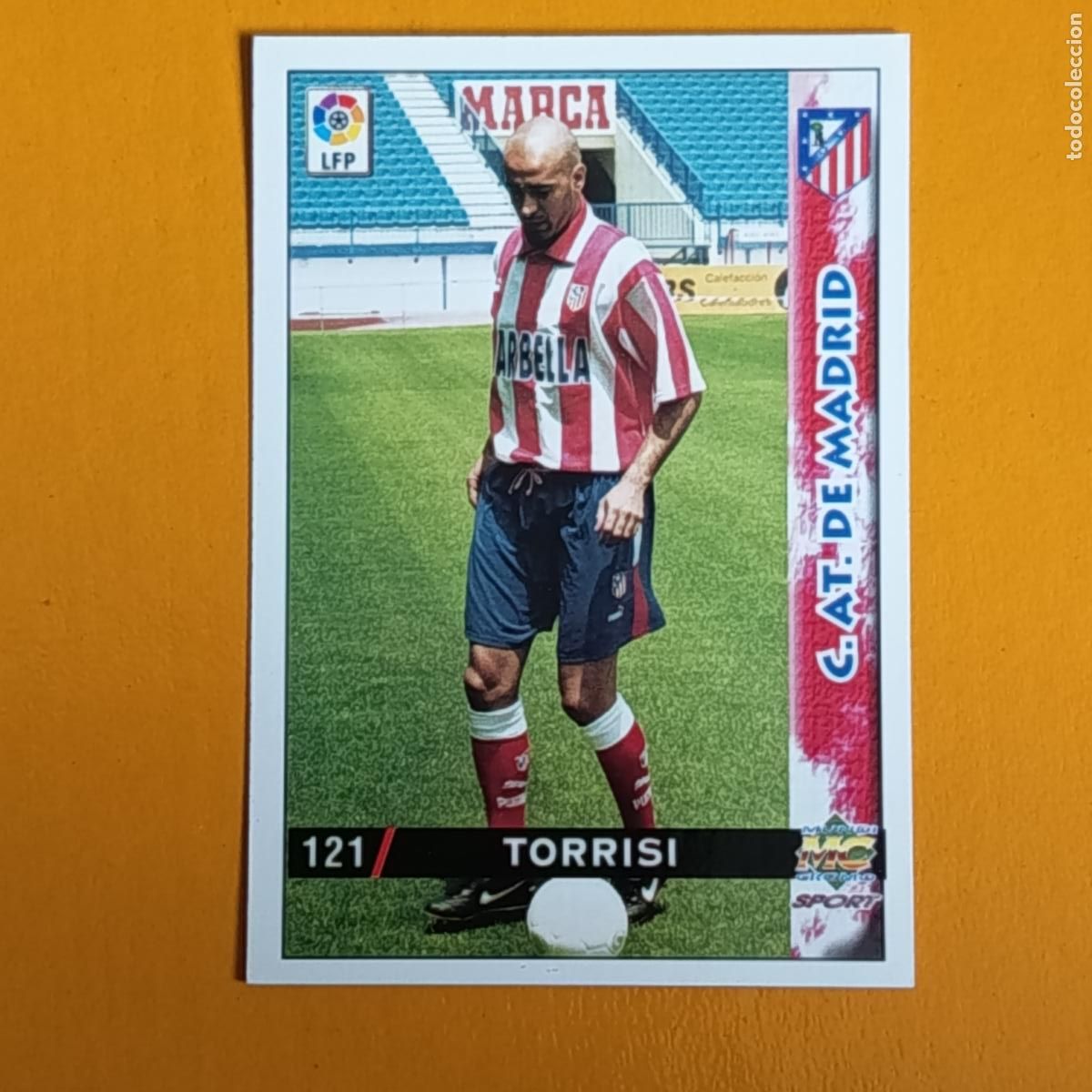 Cromos de F&uacute;tbol: 121 TORRISI . ATL&Eacute;TICO DE MADRID. LAS FICHAS DE LA LIGA 98-99. MUNDICROMO