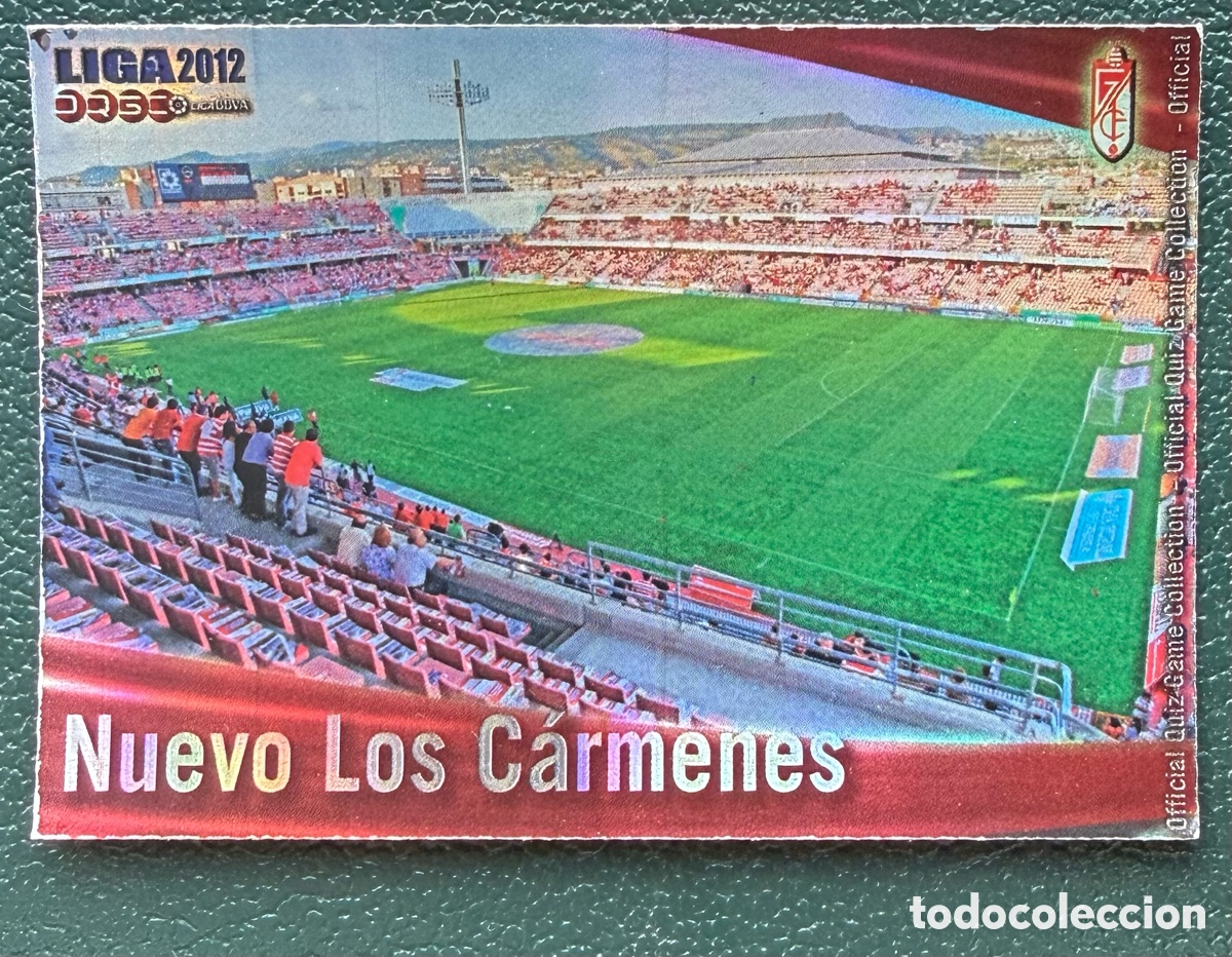 Cromos de F&uacute;tbol: 515 ESTADIO NUEVO LOS CARMENES BRILLO RAYAS GRANADA CF FICHAS ALBUM MUNDICROMO 2011 2012 11 12