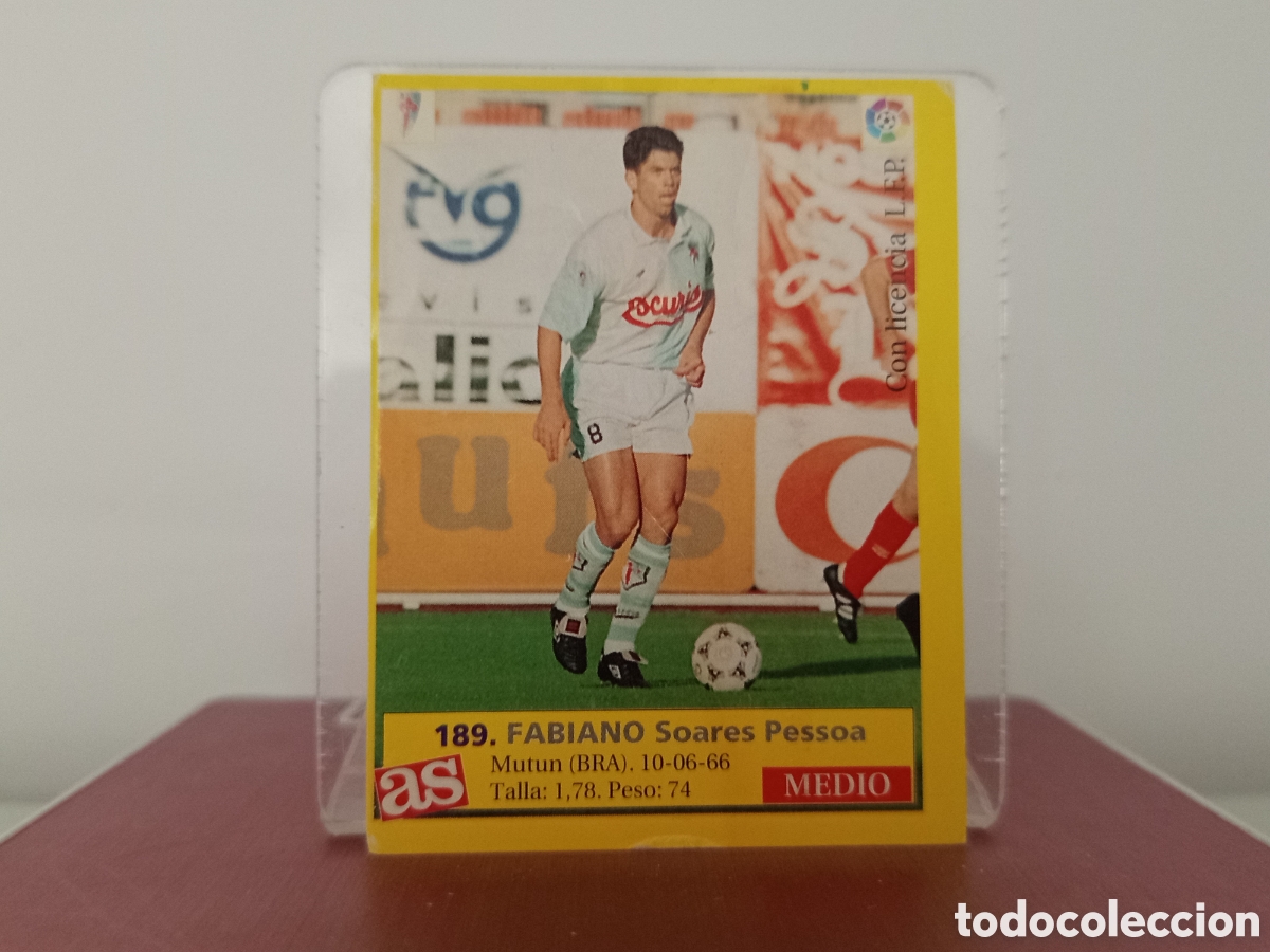 Cromos de F&uacute;tbol: ❇️ CROMO ⚽ FABIANO COMPOSTELA 189 1995 1996 95 96 DIARIO AS SIN PEGAR ❇️