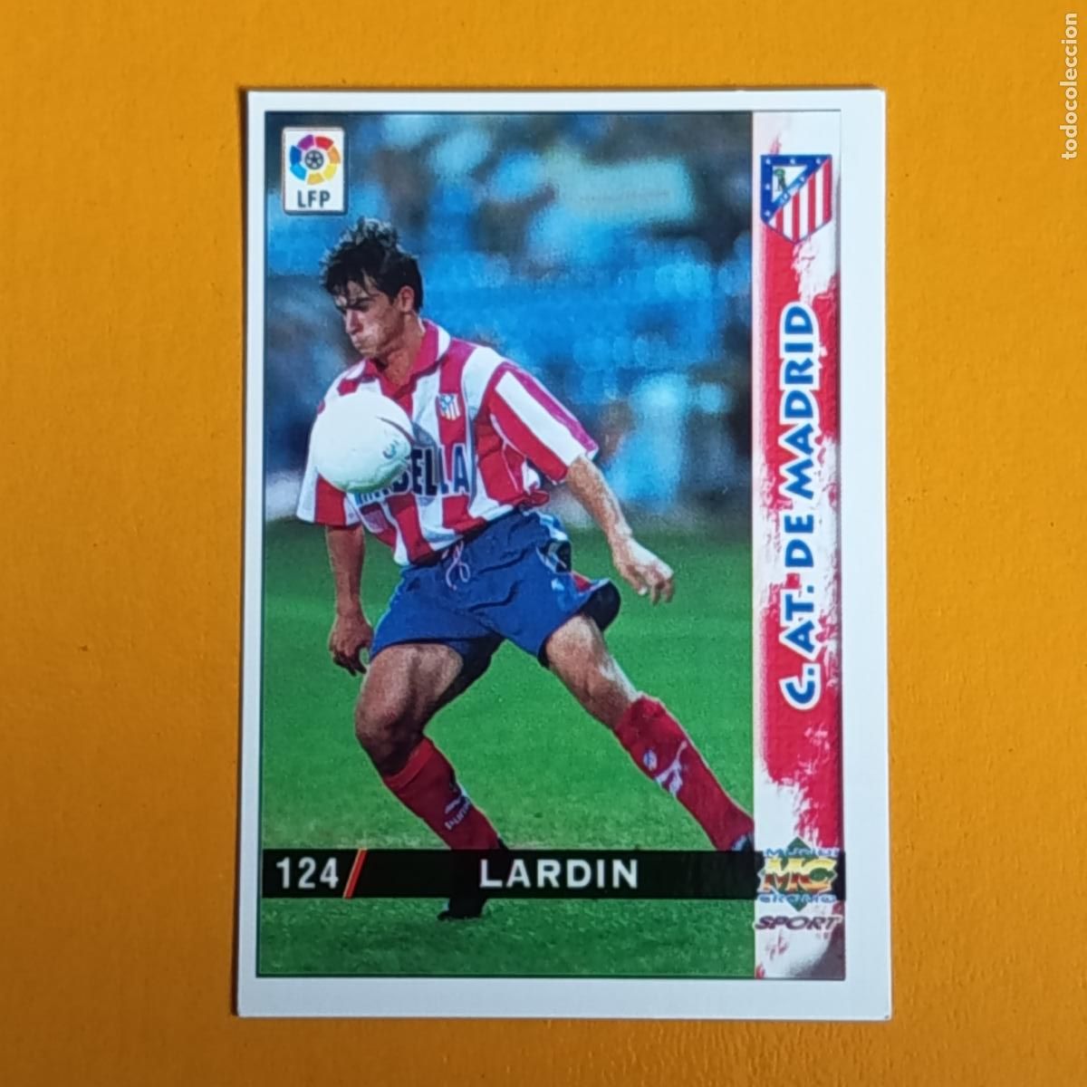 Cromos de F&uacute;tbol: 124 LARDIN . ATL&Eacute;TICO DE MADRID. LAS FICHAS DE LA LIGA 98-99. MUNDICROMO