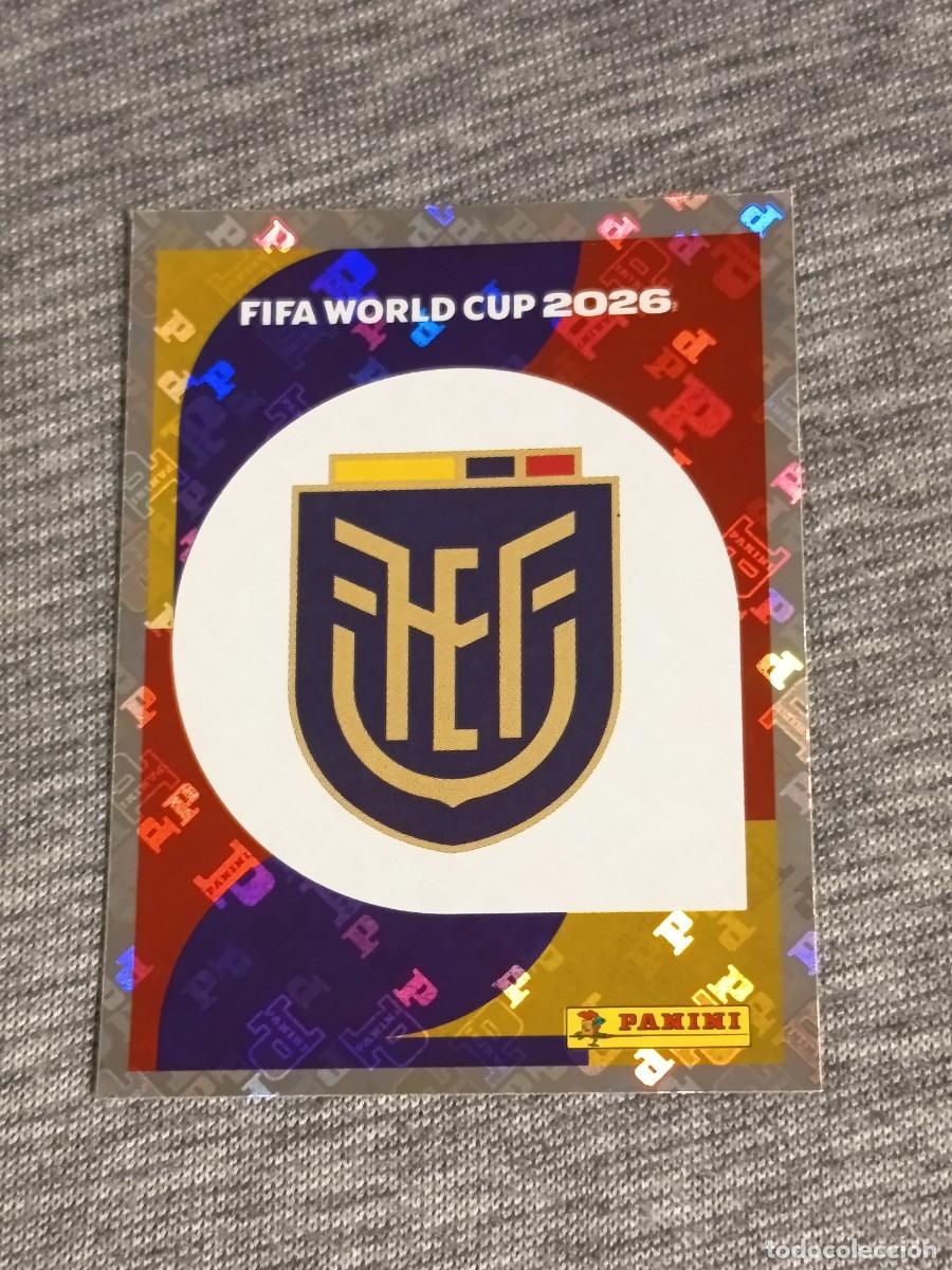 Cromos de F&uacute;tbol: ESCUDO ECUADOR ECU 1 STICKER MUNDIAL 2026 PANINI FIFA WORLD CUP NUEVO