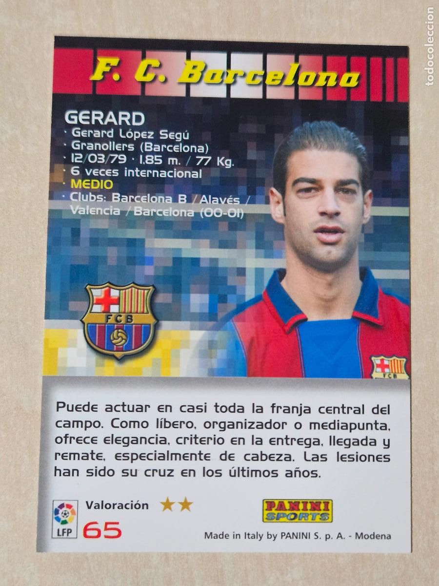 Cromos de F&uacute;tbol: CROMO N&ordm; 65 GERARD - MEGACRACKS 2004 05 - BARCELONA