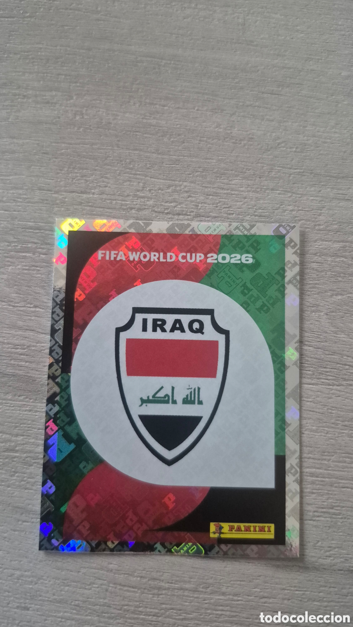 Cromos de F&uacute;tbol: IRQ1 Escudo Iraq FIFA World Cup 2026