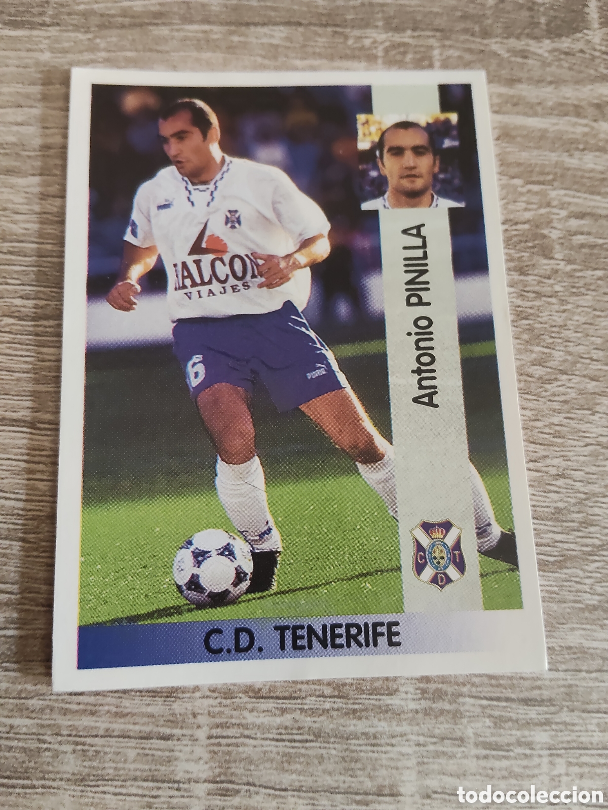 Fu&szlig;ball-Sticker: Panini liga 1996 1997 96 97 79 Pinilla Tenerife