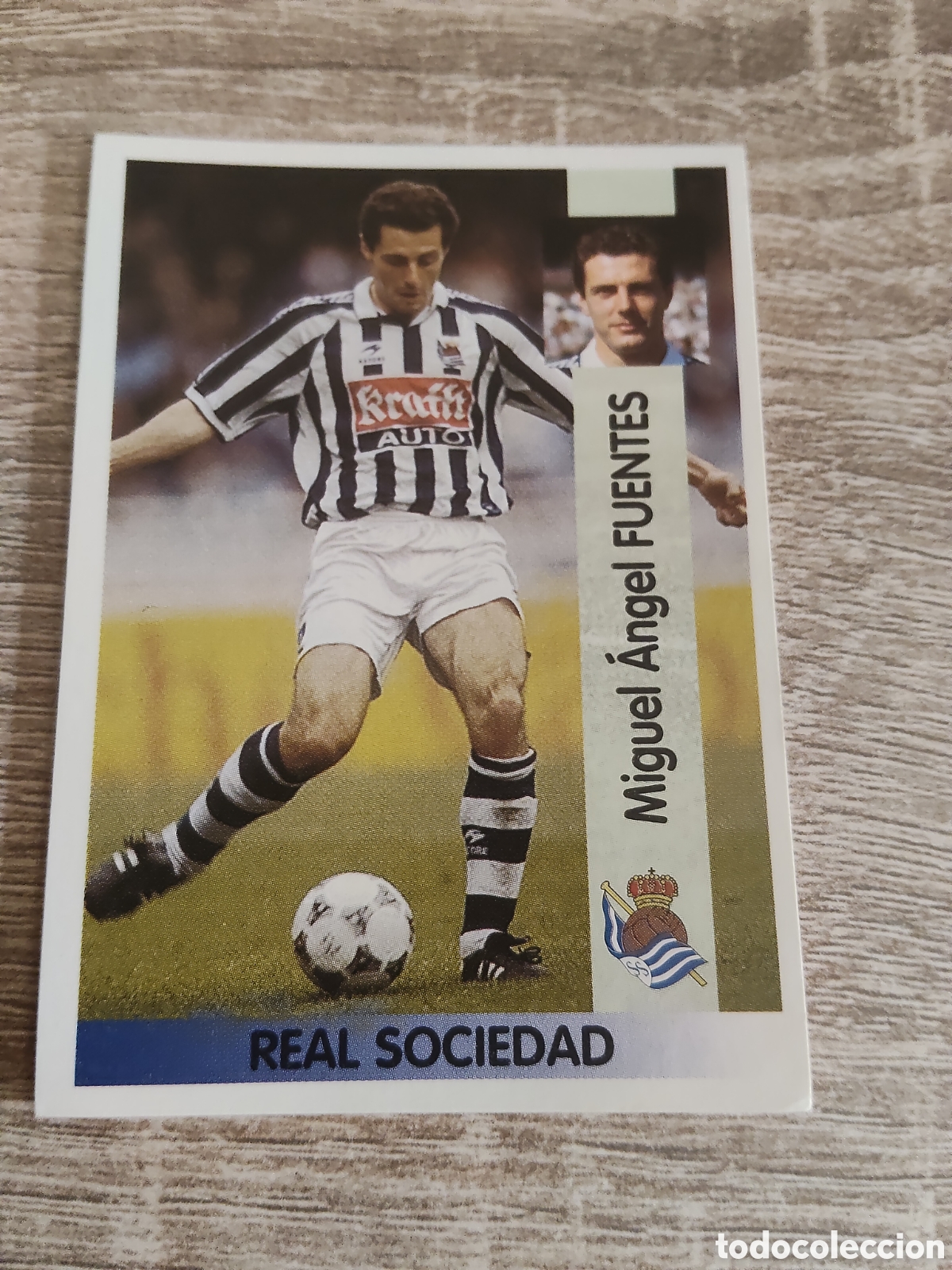Fu&szlig;ball-Sticker: Panini liga 1996 1997 96 97 98 Fuentes Real Sociedad