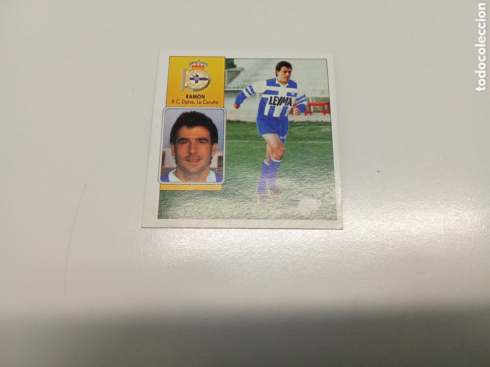 Cromos de F&uacute;tbol: VERSION PINTADA RAMON CORU&Ntilde;A LIGA ESTE 92 93 DESPEGADO
