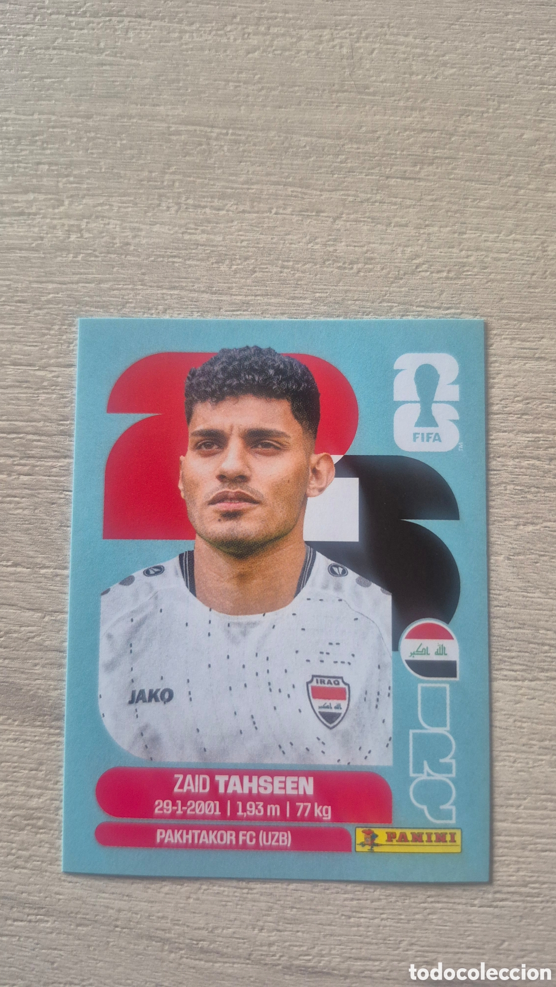 Cromos de F&uacute;tbol: IRQ7 Tahseen FIFA World Cup 2026