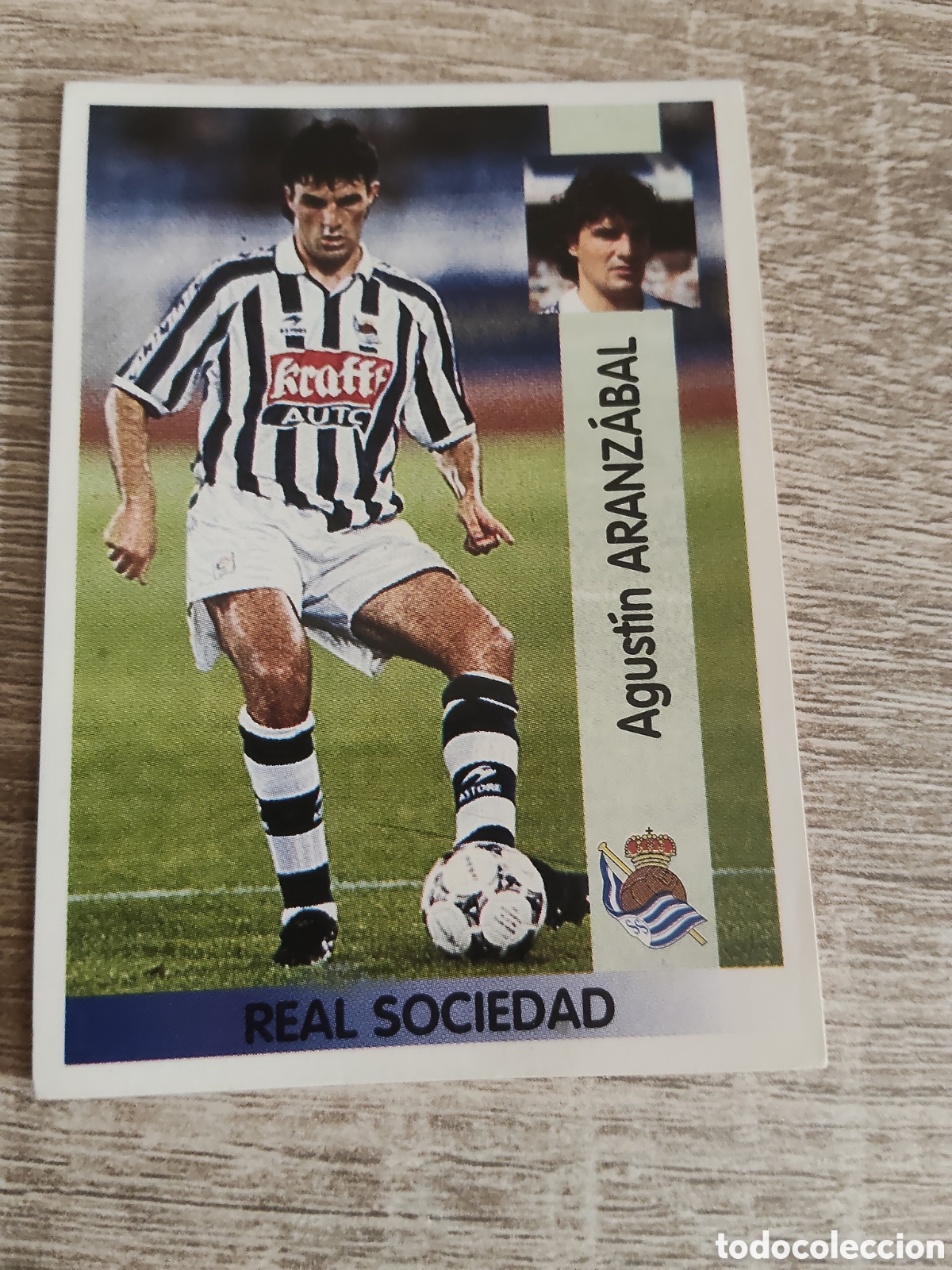 Cromos de F&uacute;tbol: Panini liga 1996 1997 96 97 102 Aranzabal Real Sociedad