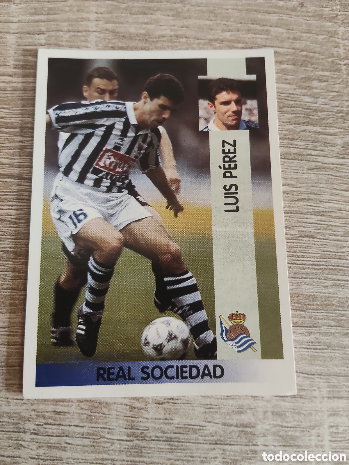 Cromos de F&uacute;tbol: Panini liga 1996 1997 96 97 108 Luis P&eacute;rez Real Sociedad