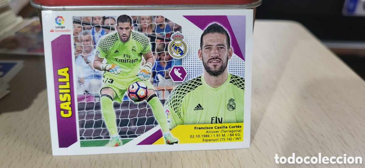 Fu&szlig;ball-Sticker: CASILLA REAL MADRID CROMO N&ordm; 2 LIGA ESTE 2017-2018 17 18 PANINI