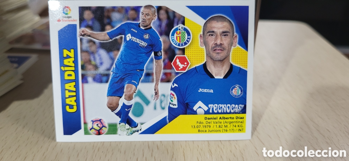 Football Stickers: CATA DIAZ GETAFE CROMO N&ordm; 4 LIGA ESTE 2017-2018 17 18 PANINI