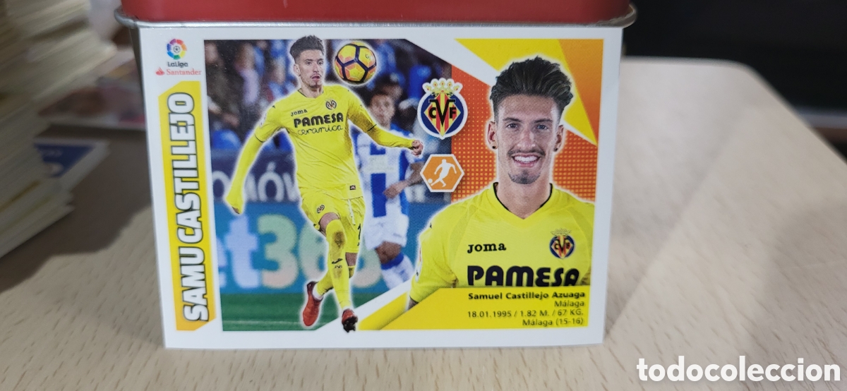 Football Stickers: SAMU CASTILLEJO VILLARREAL CROMO N&ordm; 13 LIGA ESTE 2017-2018 17 18 PANINI