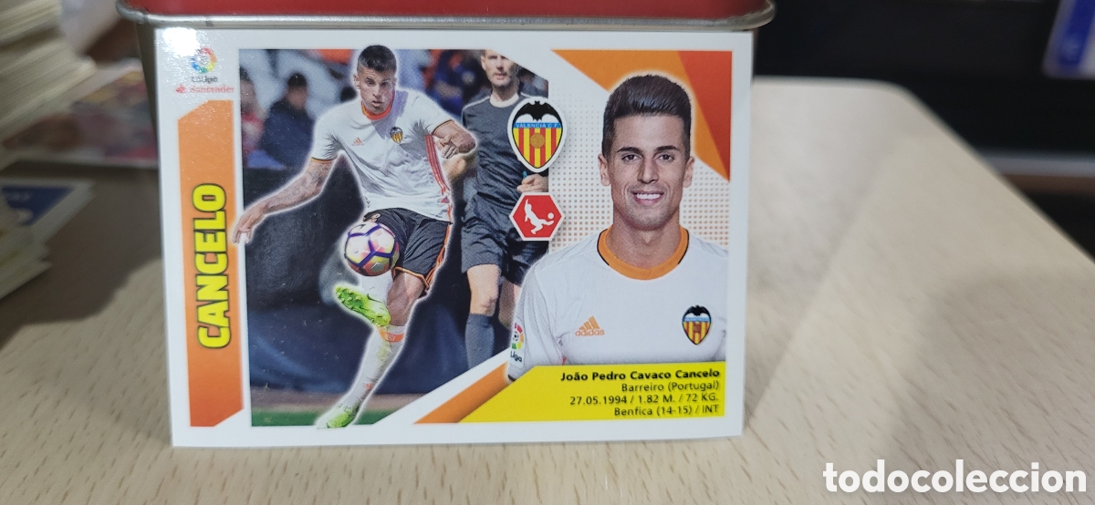 Cartes &agrave; collectionner de Football: CANCELO VALENCIA CROMO N&ordm; 4 LIGA ESTE 2017-2018 17 18 PANINI