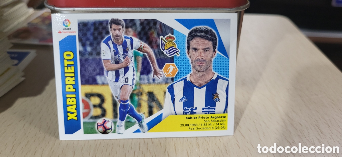 Cromos de F&uacute;tbol: XABI PRIETO REAL SOCIEDAD CROMO N&ordm; 12 LIGA ESTE 2017-2018 17 18 PANINI