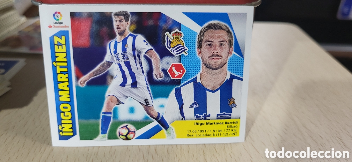 Cromos de F&uacute;tbol: I&Ntilde;IGO MARTINEZ REAL SOCIEDAD CROMO N&ordm; 6 LIGA ESTE 2017-2018 17 18 PANINI