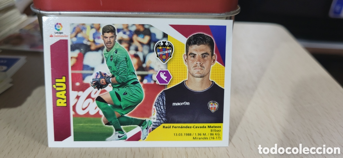 Cromos de Futebol: RAUL LEVANTE CROMO N&ordm; 1 LIGA ESTE 2017-2018 17 18 PANINI
