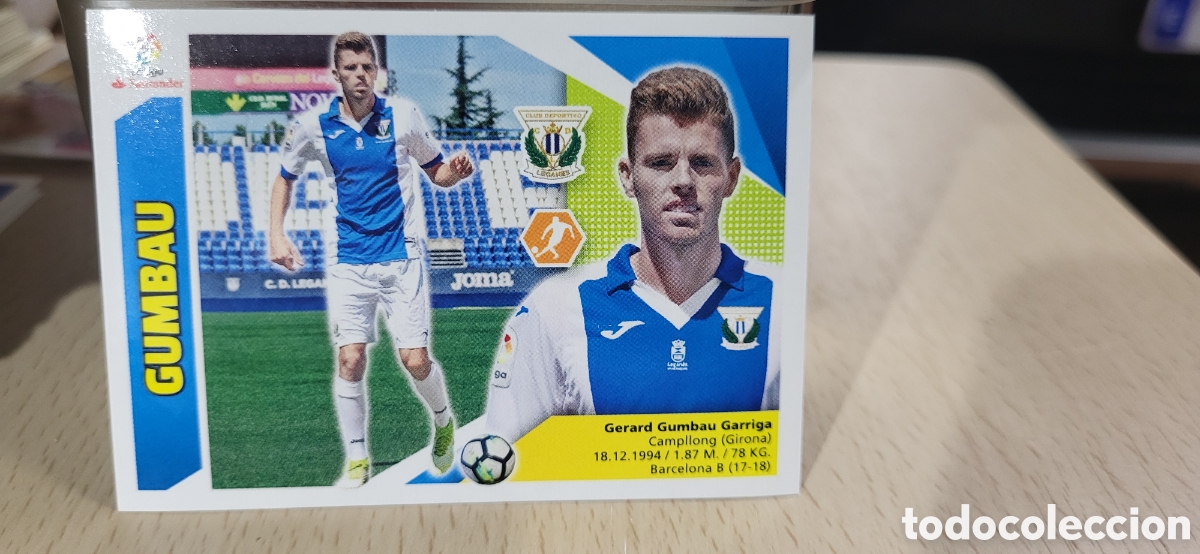 Cromos de Futebol: GUMBAU LEGANES CROMO N&ordm; 10 B LIGA ESTE 2017-2018 17 18 PANINI