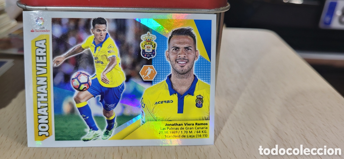 Figurine di Calcio: JONATHAN VIERA LAS PALMAS CROMO N&ordm; 13 LIGA ESTE 2017-2018 17 18 PANINI