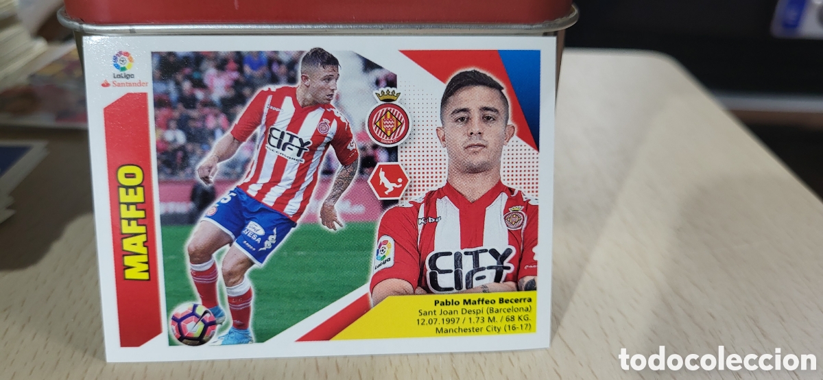 Cromos de F&uacute;tbol: MAFFEO GIRONA CROMO N&ordm; 3 LIGA ESTE 2017-2018 17 18 PANINI