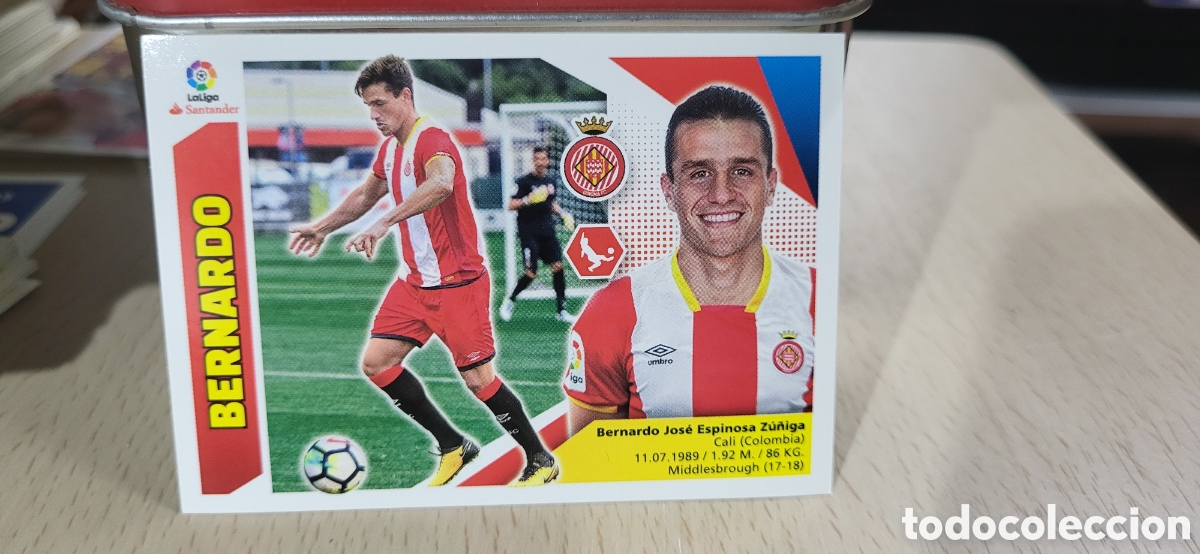 Fu&szlig;ball-Sticker: BERNARDO GIRONA CROMO N&ordm; 4 A LIGA ESTE 2017-2018 17 18 PANINI