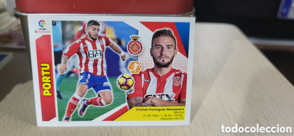 Football Stickers: PORTU GIRONA CROMO N&ordm; 11 LIGA ESTE 2017-2018 17 18 PANINI