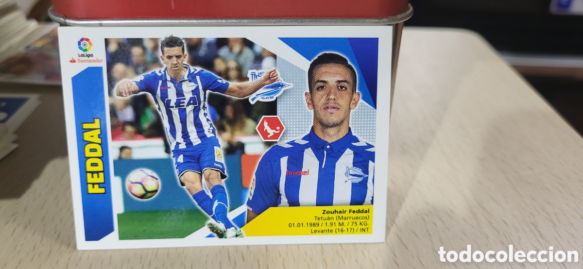 Fu&szlig;ball-Sticker: FEDDAL DEPORTIVO ALAVES CROMO N&ordm; 6 LIGA ESTE 2017-2018 17 18 PANINI