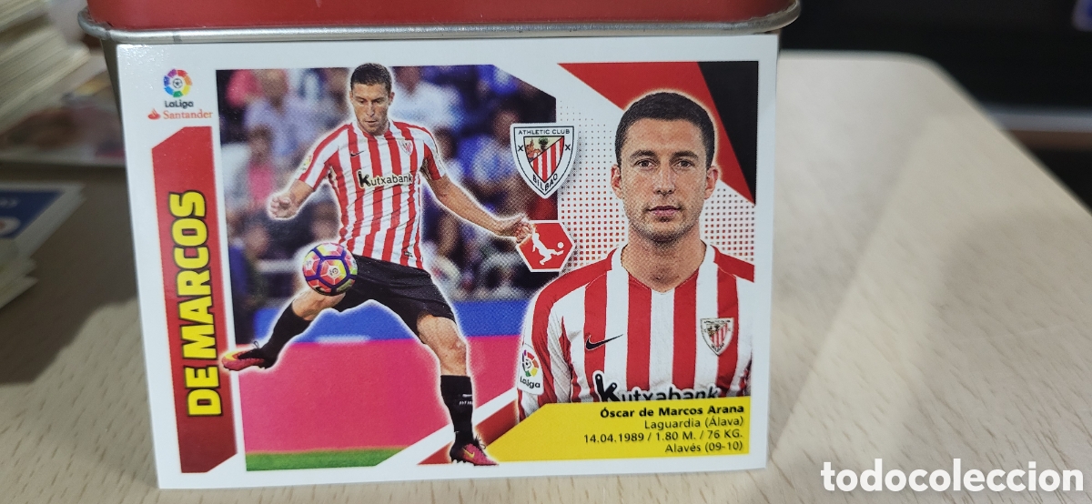 Fu&szlig;ball-Sticker: DE MARCOS ATHLETIC CLUB CROMO N&ordm; 3 LIGA ESTE 2017-2018 17 18 PANINI