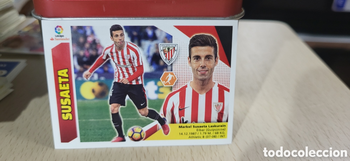 Cromos de f&uacute;tbol: SUSAETA ATHLETIC CLUB CROMO N&ordm; 13 A LIGA ESTE 2017-2018 17 18 PANINI