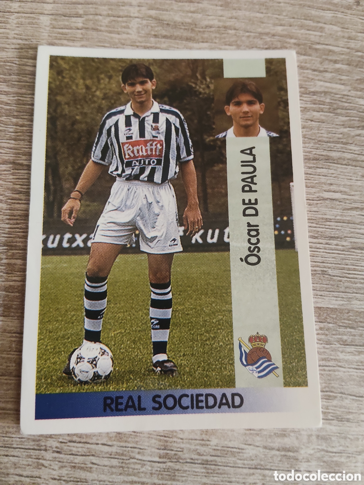 Cromos de F&uacute;tbol: Panini liga 1996 1997 96 97 109 De Paula Real Sociedad