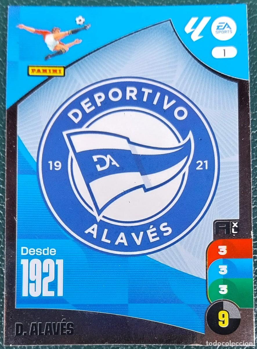 Cartes &agrave; collectionner de Football: 1 ESCUDO DEPORTIVO ALAVES FICHAS ALBUM ADRENALYN XL 2024 2025 24 25