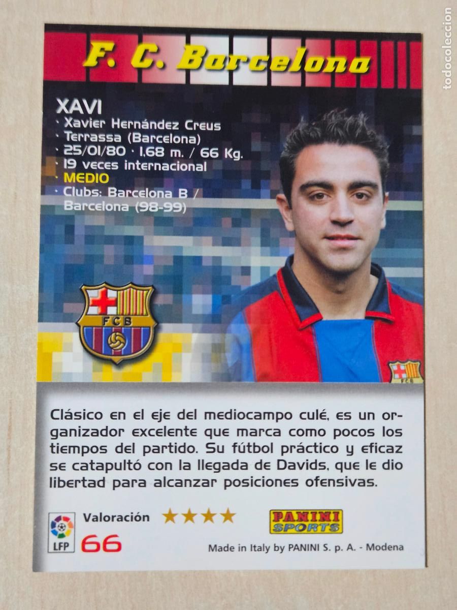 Cromos de F&uacute;tbol: CROMO N&ordm; 66 XAVI - MEGACRACKS 2004 05 - BARCELONA