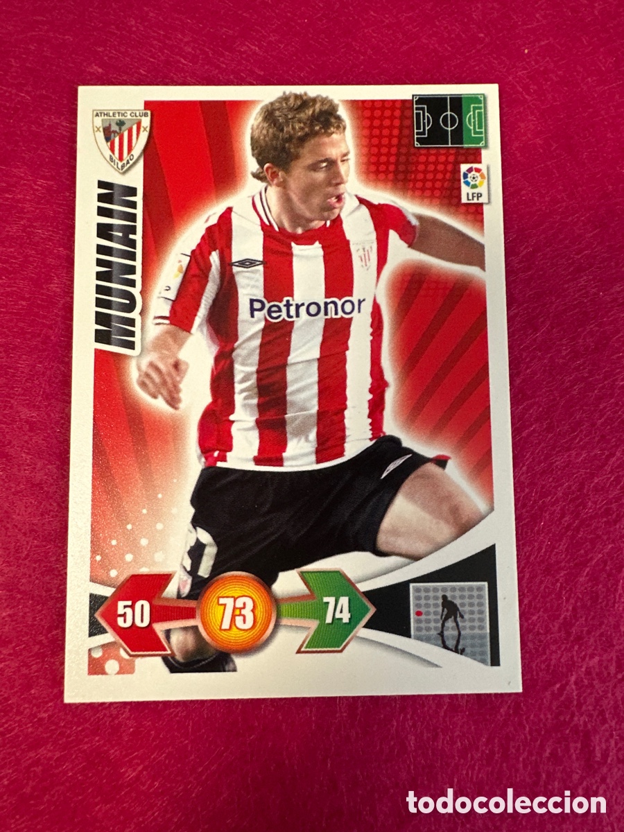 Cromos de F&uacute;tbol: MUNIA&Iacute;N(ATHLETIC BILBAO) ROOKIE ADRENALYN LIGA 2009-2010 09 10 PANINI TRADING CARD