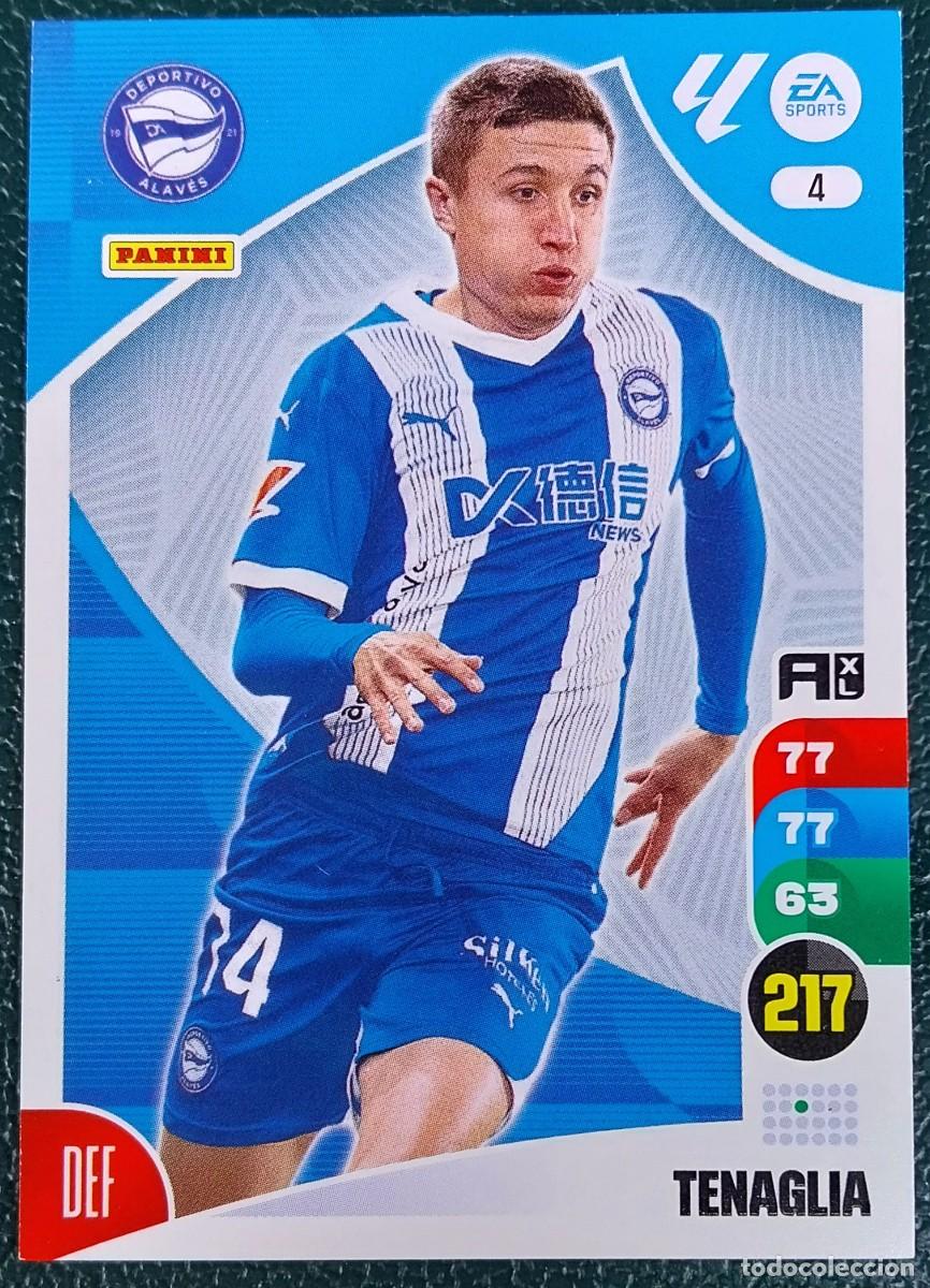 Cromos de F&uacute;tbol: 4 TENAGLIA DEPORTIVO ALAVES FICHAS ALBUM ADRENALYN XL 2024 2025 24 25