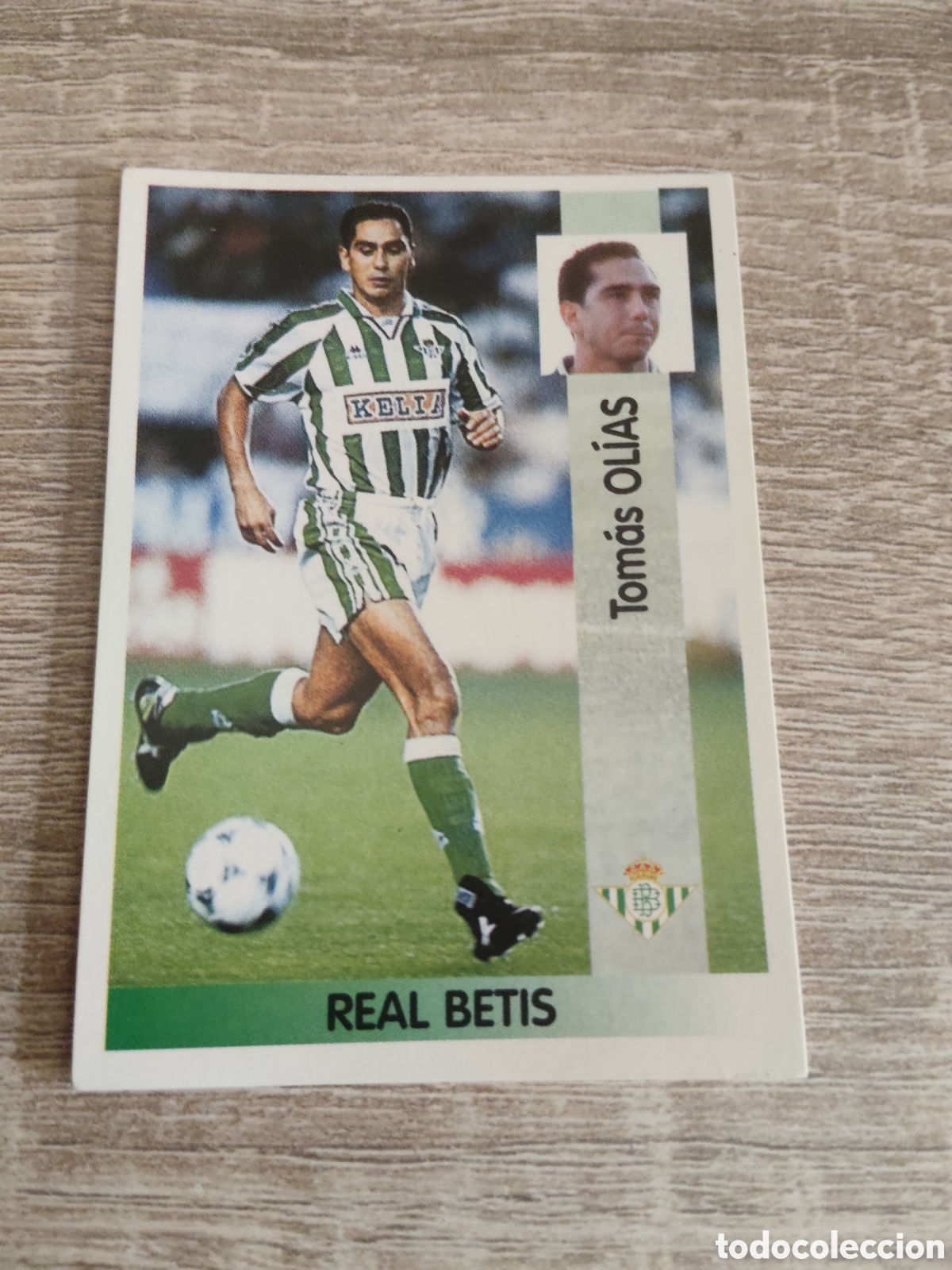 Cromos de F&uacute;tbol: Panini liga 1996 1997 96 97 117 Ol&iacute;as Real Betis