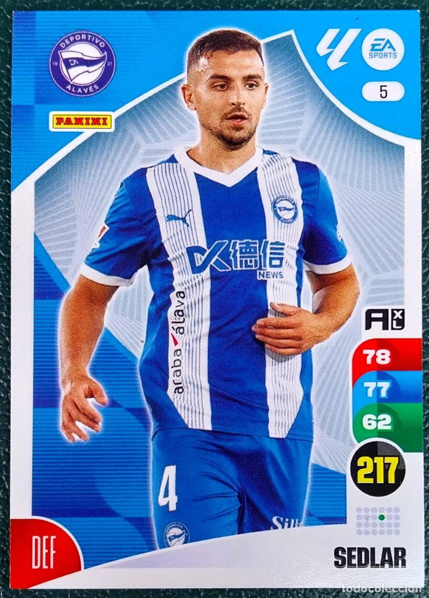 Cromos de F&uacute;tbol: 5 SEDLAR DEPORTIVO ALAVES FICHAS ALBUM ADRENALYN XL 2024 2025 24 25