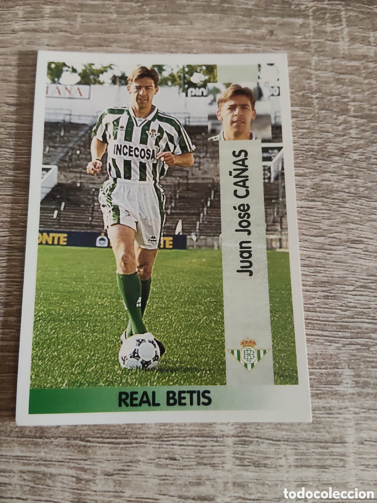Cromos de F&uacute;tbol: Panini liga 1996 1997 96 97 120 Ca&ntilde;as Real Betis