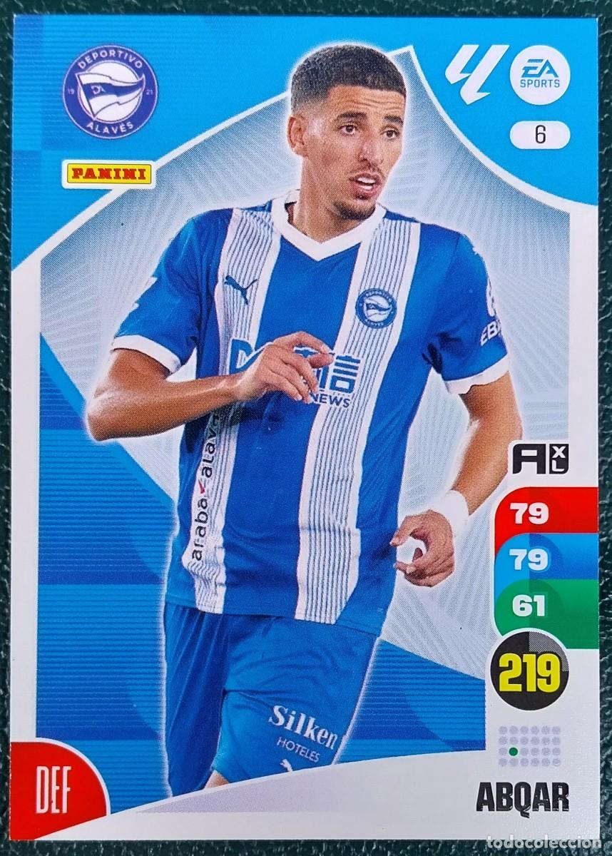 Fu&szlig;ball-Sticker: 6 ABQAR DEPORTIVO ALAVES FICHAS ALBUM ADRENALYN XL 2024 2025 24 25