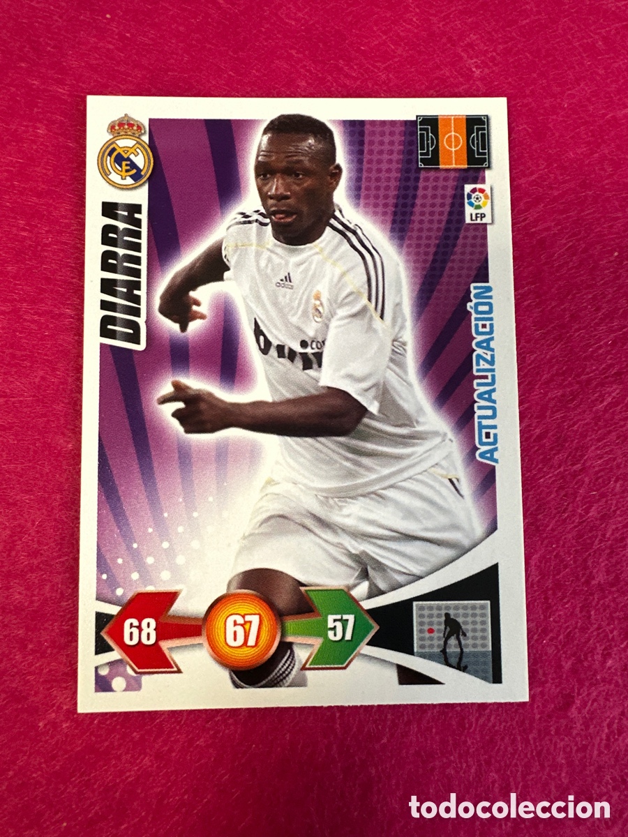 Football Stickers: DIARRA (R.MADRID) ACTUALIZACION ADRENALYN LIGA 2009-2010 09 10 PANINI TRADING CARD