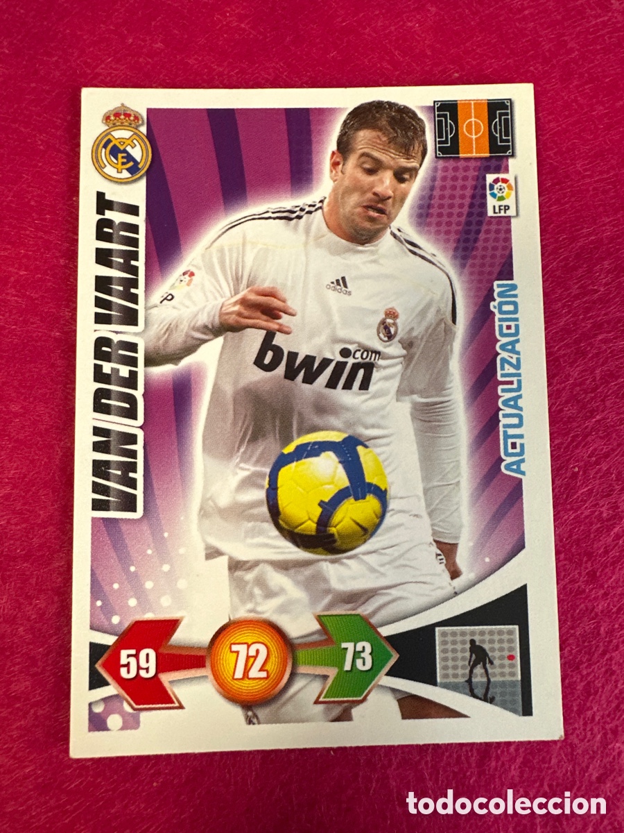Football Stickers: VAN DER VAART (R.MADRID) ACTUALIZACION ADRENALYN LIGA 2009-2010 09 10 PANINI TRADING CARD