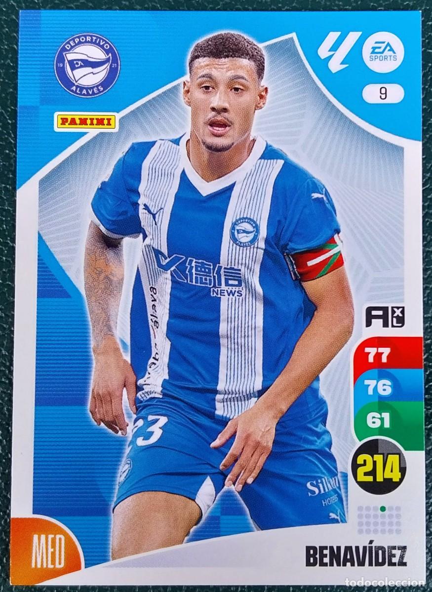 Football Stickers: 9 BENAVIDEZ DEPORTIVO ALAVES FICHAS ALBUM ADRENALYN XL 2024 2025 24 25