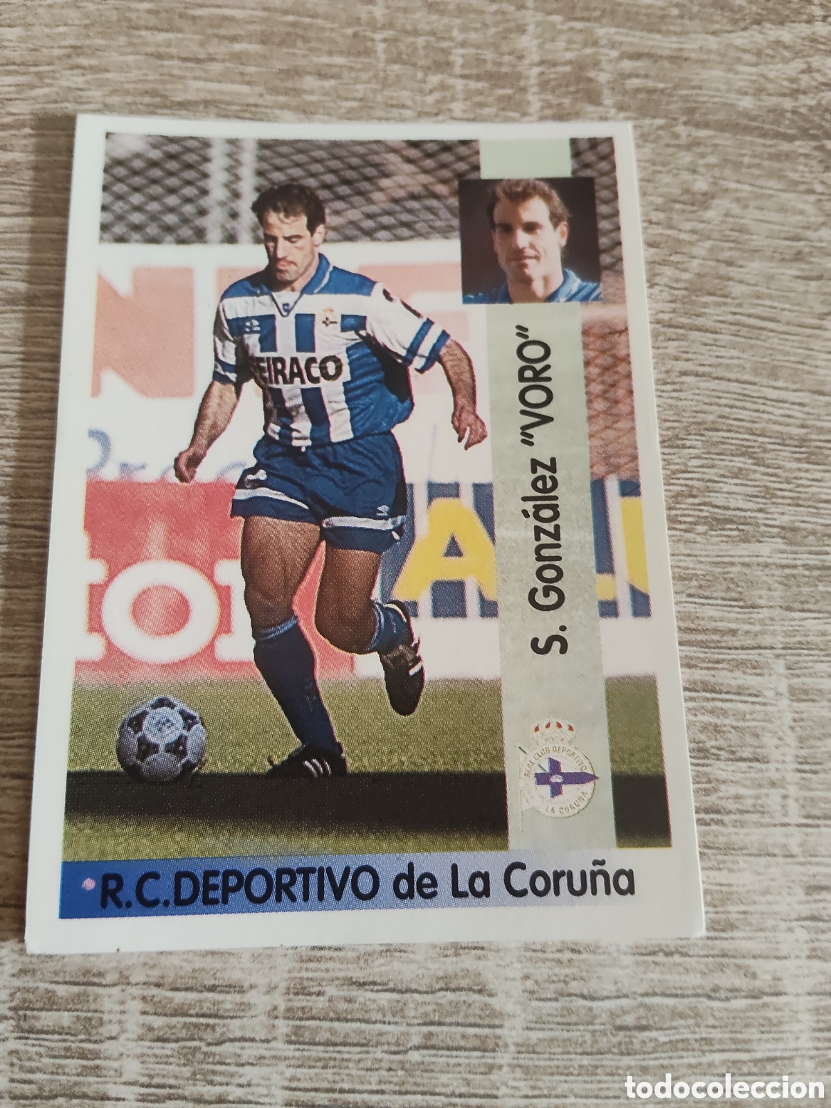Football Stickers: Panini liga 1996 1997 96 97 131 Voro Deportivo de la Coru&ntilde;a