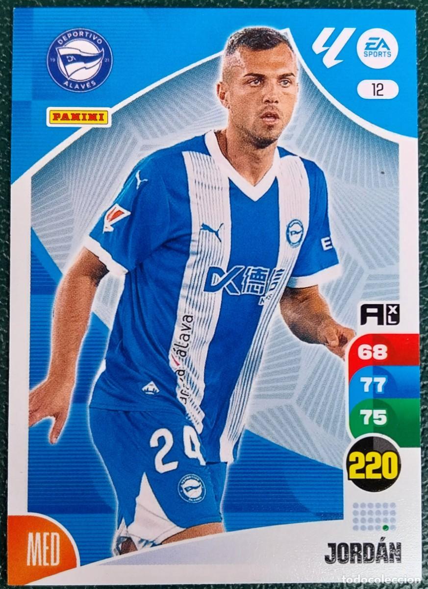Football Stickers: 12 JORDAN DEPORTIVO ALAVES FICHAS ALBUM ADRENALYN XL 2024 2025 24 25