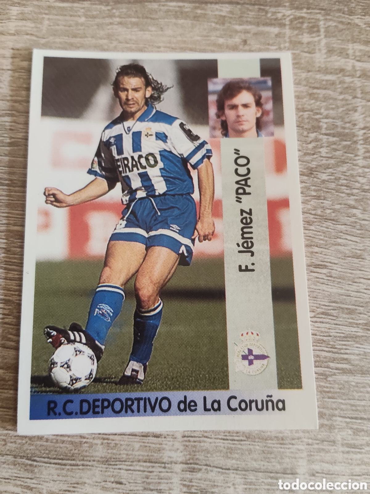 Football Stickers: Panini liga 1996 1997 96 97 133 Paco Deportivo de la Coru&ntilde;a