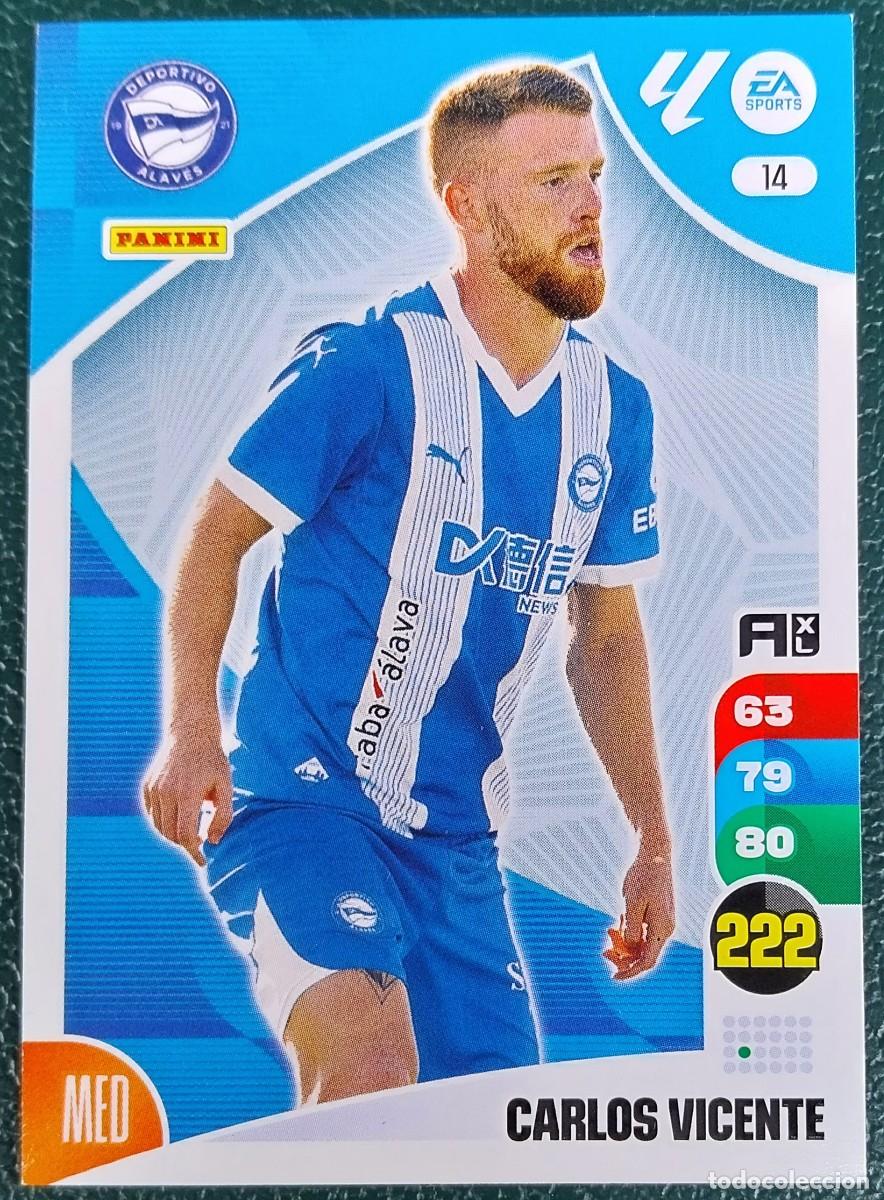 Cartes &agrave; collectionner de Football: 14 CARLOS VICENTE DEPORTIVO ALAVES FICHAS ALBUM ADRENALYN XL 2024 2025 24 25