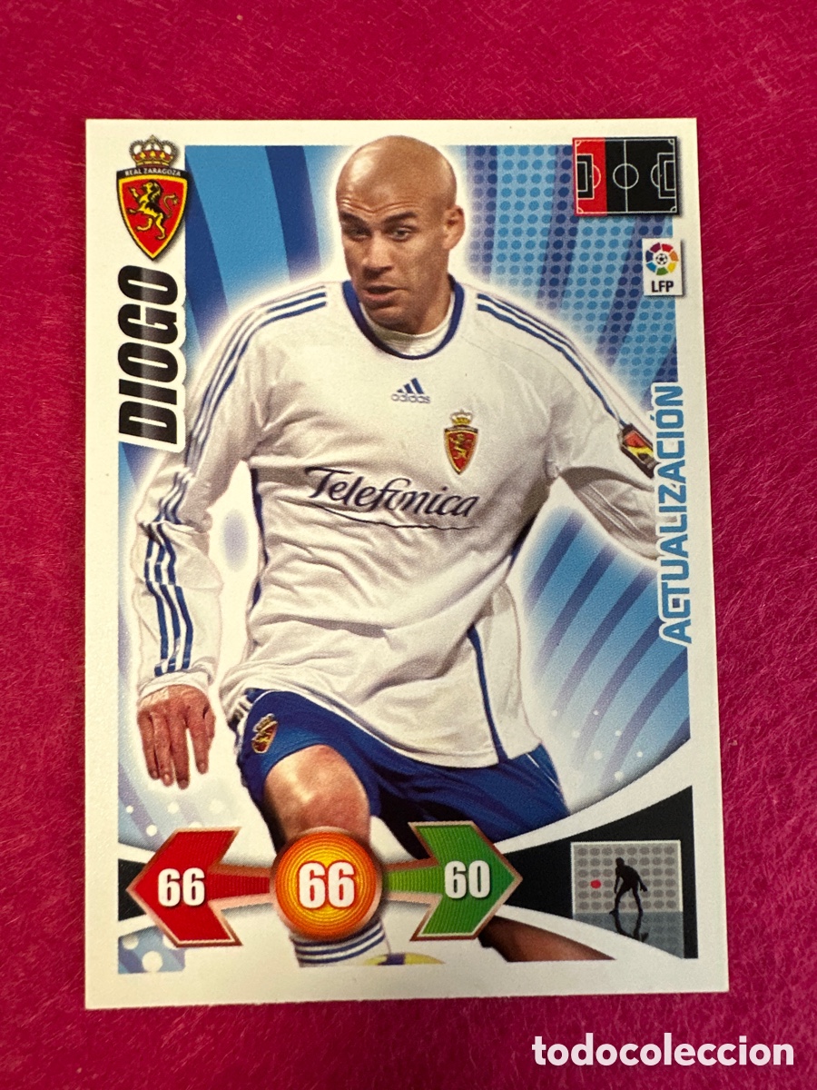 Cartes &agrave; collectionner de Football: DIOGO (R.ZARAGOZA) ACTUALIZACION ADRENALYN LIGA 2009-2010 09 10 PANINI TRADING CARD